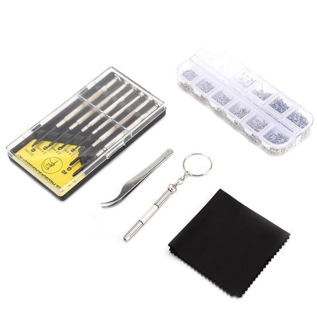 Destornillador para reparación óptica, pinzas para destornillador, kit de reparación de gafas con punta de tornillo, destornillador para reparación de gafas, diseñado para el futuro