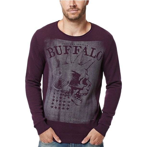 Suéter con Estampado Buffalo David Bitton Wicrane para hombre morado pequeño