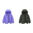 thumbnail image 1 of (2-Pack) Rinsvye Kids Lightweight Down Jacket Warm Winter Coat Pure Color Thermal Jacket Girls Short Style Quilted Outerwear, 1 of 3