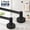 Matte Black, variant on Adjustable Black Magnetic Curtain Rod for Door - No Drilling Magnetic Towel Bar with Leather Cover, Tool-Free French Magnet Pole, 16-28