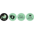 thumbnail image 2 of Darling Souvenir 190 Pcs DIY Candy Chocolate Labels Its A Girl Theme Stickers-Mint, 2 of 2