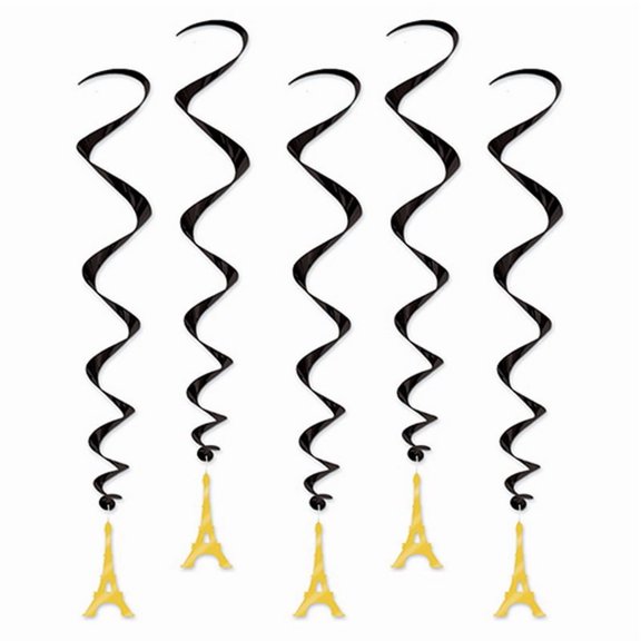 Beistle 34" Eiffel Tower Whirls; 15/Pack 54281