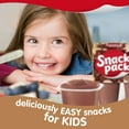 Snack Pack Chocolate Flavored Pudding, 6 Count Pudding Cups