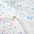 thumbnail image 4 of spefrowx Coquette Multi Bow Print Twin Duvet Cover for Girls, Blue Heart Star Twin Bedding, Stars Reversible, 2pcs, 1 Duvet Cover and 1 Pillowcase, 4 of 6
