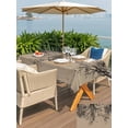 thumbnail image 5 of Outdoor Tablecloth with Umbrella Hole for Patio/Picnic/Party/Camping, Brown Black Branches Waterproof Table Cloth Rectangle Table Cover Washable, Botanical Dead Tree Birds (60"x 84"), 5 of 8