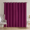 thumbnail image 2 of VCNY Home Neil Pink Solid Grommet Blackout Curtain Panel, 52" x 84", 2 of 5