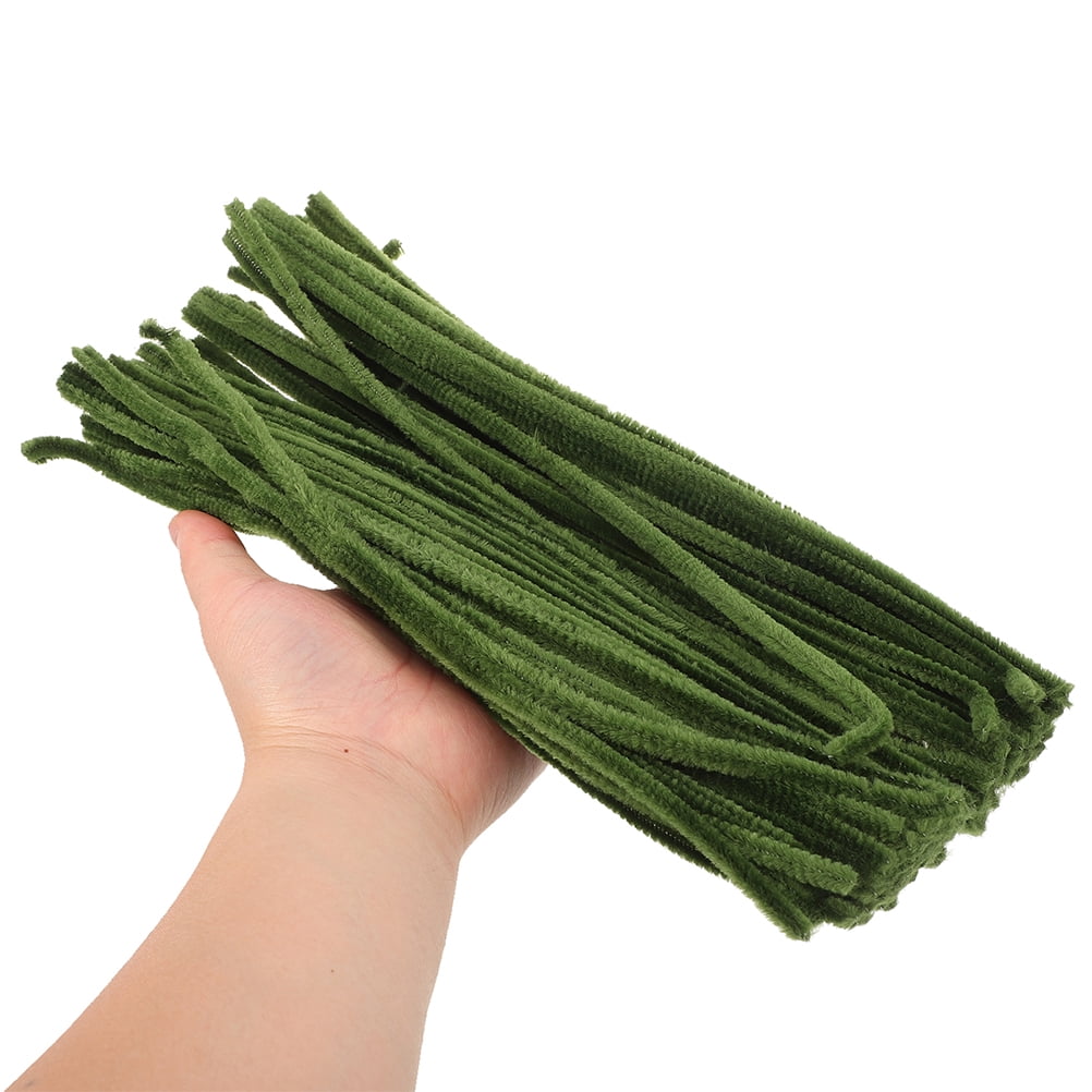Raindrops Olive Green Pipe Cleaners for DIY Crafts, Creativity Booster, 400Pcs
