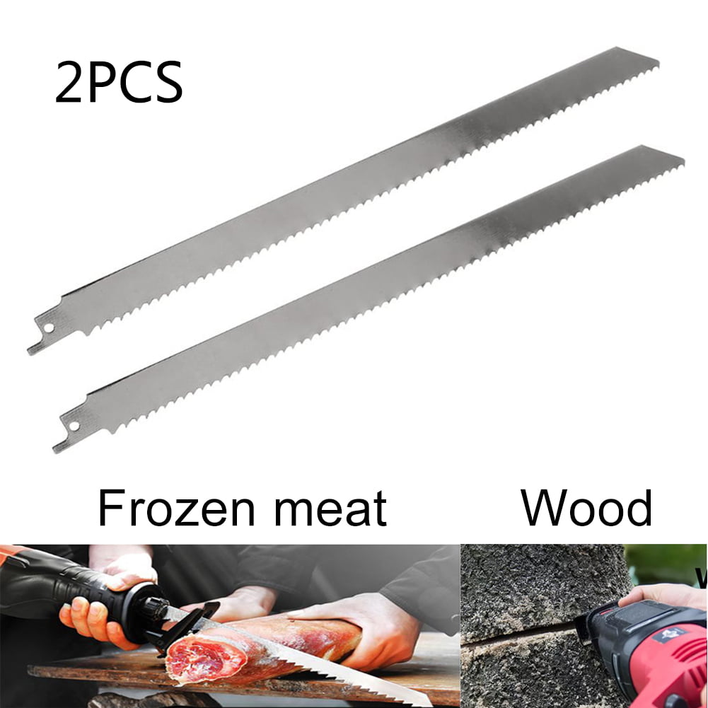 2 Reciprocating Saw Blade 300mm Stainless Steel For Cutting Frozen Meat Stainless Steel Reciprocating Saw Blades For Food Cutting