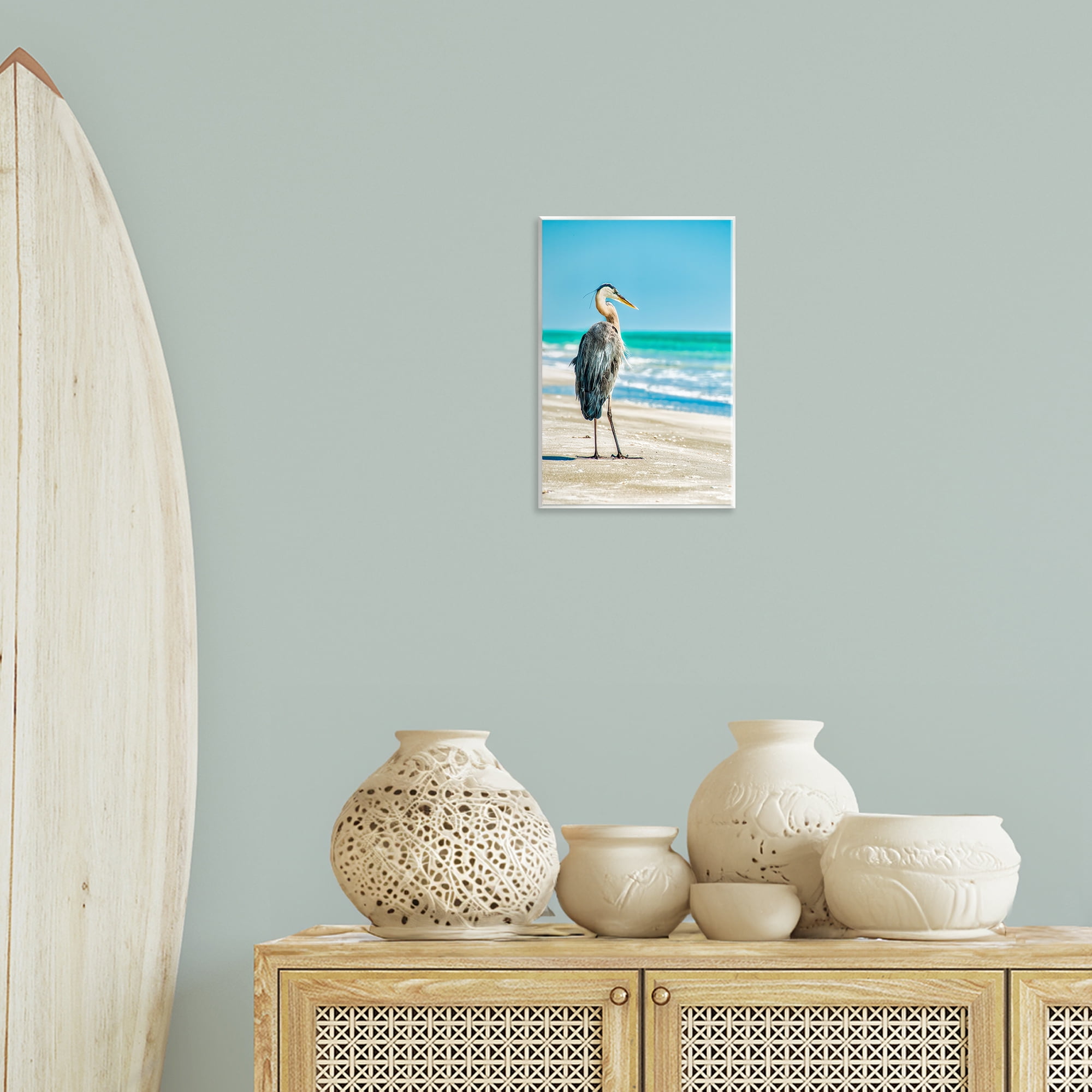Stupell Industries Reflective Beach Bird Nautical & Beach Photography Unframed Art Print Wall Art, 10 x 15