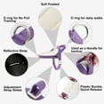 thumbnail image 2 of Plutus Pet Cotton Dog Harness and Leash Set, Reflective and Soft Padded, Medium Purple, XS, 2 of 8