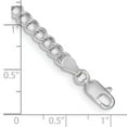 thumbnail image 4 of Diamond2Deal 925 Sterling Silver 4.25mm Double Link Charm Bracelet for Men 6", 4 of 6