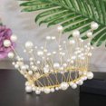 thumbnail image 1 of Cake d'Anniversaire Topper Décoration Mini Fait à la Main Perle Couronne Parti Cheveux Ornements, 1 of 7