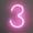3, variant on LED Neon Letter Lights, LED Neon Night Light Wall Decorative Night Light for Kids Bedroom Battery Powered Pink