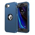 thumbnail image 1 of Funda de teléfono jaroco para iPhone SE 2022/2020/8/7 4.7 pulgadas azul oscuro+azul, 1 of 8
