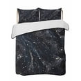 thumbnail image 2 of Starry Night Twin Size Down Alternative Comforter, Lightweight Comforter Quilt Bedding Set with Pillow Shams Chic Modern Black Blue Marble Texture All Seasons Bed Comforter Duvet Insert 68"x86", 2 of 7