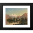 thumbnail image 2 of Ferdinand Hodler 18x14 Black Modern Framed Museum Art Print Titled - Schadau Castle with Church of Scherzlingen and Bluemlisalp, 2 of 5