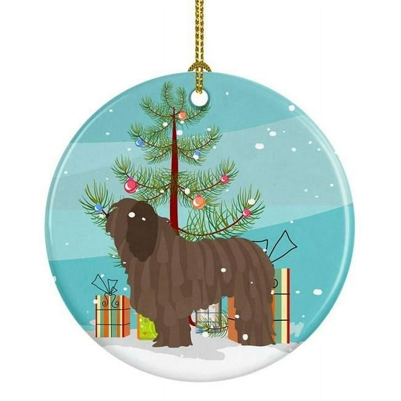 Bergamasco Shepherd Christmas Ceramic Ornament