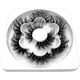thumbnail image 5 of Pestañas postizas Pestañas hechas a mano 25 mm 8D Volumen esponjoso Pestañas postizas largas y tenues dramáticas Pestañas postizas suaves y reutilizables Paquete de 4 pares, 5 of 5