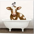 thumbnail image 2 of Great Art Now Cow & Pig in Bathtub by Elizabeth Tyndall 2 Piece Canvas Art Set Each 14W x 14H, 2 of 3
