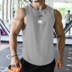 thumbnail image 2 of Chaleco deportivo sin mangas para hombre - Camiseta de fitness de malla transpirable - Poliéster - Entrenamiento de baloncesto - Todas las estaciones - M-XXXXL, 2 of 4