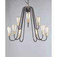 thumbnail image 3 of 11737OIAB Haven Uplight Chandelier, Oil Rubbed Bronze / Antique Brass, 3 of 5