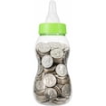 thumbnail image 4 of Milk Bottle-Shaped Coin Bank, PVC Savings Money Box with Screw Cap, Decorative Desktop Storage Container, Reusable Coin Holder for Home Office Shelf Décor (1pcs Pink ), 4 of 4