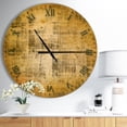 thumbnail image 1 of DesignArt Antique face on Parchment Large Wall Clock, 1 of 1