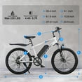 thumbnail image 6 of VARUN Electric Bike for Adults, 350W 20MPH Commuter Ebike with 36V Removable Battery, 24'' Electric Mountain Bike with Front Fork Suspension and Dual Disc Brakes, 6 of 8