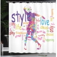 thumbnail image 4 of Ambesonne Fashion Shower Curtain, Woman Silhouette, 69"Wx70"L, Multicolor, 4 of 5
