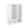 thumbnail image 5 of CASEMIOL 71" Tall Storage Cabinet Organizer with Drawers, Bedroom Wardrobe Armoire Closet with Hanging Rod, Large Modern Wardrobe with Shelves for Sorting Clothes, Pants, Shirts, Oak, 5 of 10
