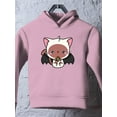 thumbnail image 3 of Cute Vampire Kitten W Candy Hoodie Toddler -Image by Shutterstock,  2 Toddler, 3 of 4