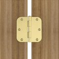 thumbnail image 6 of Goldenwarm 24 Pack Brushed Brass Cabinet Door Hinges 3.5in x 3.5in with 5/8''Radius Corners, 6 of 6