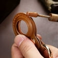 thumbnail image 2 of APPLAYERR Premium Leather for AirTag Keychain Case Holder Cowhide 2021 Anti-Loss Integrated Design Microfiber Interior Durable, 2 of 8