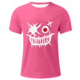 thumbnail image 4 of Homenesgenics Mens Shirts Men Tops T Shirts for Man Summer Fashion Casual Men's Round Neck Printed T-Shirt Top Red L, 4 of 4