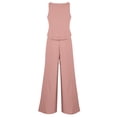 thumbnail image 5 of Atogsazn Two Piece Lounge Sets for Women Loose Sleeveless Tank Tops and Wide Leg Pants with Pockets Solid Summer Sets Pink XL on Clearance, 5 of 6