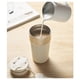 thumbnail image 3 of de Café de Acero Inoxidable de Boca Grande, Doble Vaso con Pajita, Aislamiento Térmico, Compatible con Portavasos de Coche, Color Negro., 3 of 5
