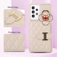 thumbnail image 6 of Case for Samsung Galaxy A53 5G, Detachable Crossbody Strap & Lanyard Wallet Case with Card Slots, 360° Stand Ring Kickstand Flip PU Leather Protective Cover for Samsung Galaxy A53 5G, Beige, 6 of 11
