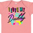 thumbnail image 4 of Inktastic I Love My Daddy 80s Retro Style Boys or Girls Baby Bodysuit, 4 of 5