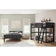 Better Homes and Gardens Kane Twin Loft Bed, Black