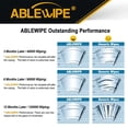 thumbnail image 6 of ABLEWIPE 20 in + 20 in Windshield Wiper Blades Fit For Ford E-350 Super Duty 2013 20"&20" Bracketless Wiper Replacement For Car Front Window (Pack of 2), A20280S, 6 of 6