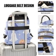 thumbnail image 3 of FORMRS Mini Backpack Purse for Women Travel Daypack Casual Shoulder Bag, Blue Halloween, 3 of 7
