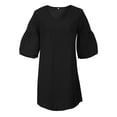 thumbnail image 7 of Womens Dresses for Wedding Guest Short Sleeve Tunic Dress V Neck Casual Loose Flowy Swing Shift Dress, 7 of 7