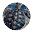 thumbnail image 4 of BCIIG Turtle Sea Starfish Round Table Cover Stain Resistant Washable Indoor Outdoor Tablecloth Kitchen Dining Wedding Parties Full Width Single-Sided Printing 100% Polyester Fiber 31-35, 4 of 8