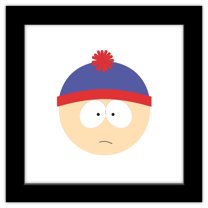 Gallery Pops South Park - Stan Head Wall Art, Black Framed Version, 12" x 12"