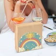 thumbnail image 3 of Yayeee Napkin Holder for Table Kitchen Paper Tissue Organization, Retro Beige Rainbow, 3 of 8