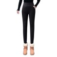 thumbnail image 4 of Outfmvch Fleece Lined Pants Women Fall Leggings with Pockets Yoga Leggings for Women Christmas Pants for Women Christmas Leggings for Women Baggy Pants High Waisted Leggings for Women Black L, 4 of 4