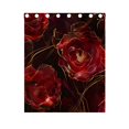 thumbnail image 4 of Red Roses Curtains Black Out 63 Inch Length Curtains for Sliding Glass Doors Bedroom Living Room 2 Panels Set, 4 of 5