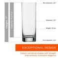 thumbnail image 5 of Stölzle Lausitz New York Bar 15.25 oz Highball Glass (Set of 6) - Crystal Clear Tall Drinking Glasses with Thick Base, Sleek Design for Cocktails & Everyday Use, Dishwasher Safe Modern Barware, 5 of 6
