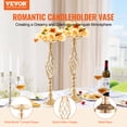 thumbnail image 2 of VEVOR 20PCS 58cm/22.83” Wedding Flower Vase Metal Gold Floral Stand for Table, 2 of 9