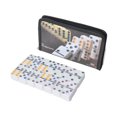 thumbnail image 4 of Dominó Juego Profesional Doble Seis de 28 Fichas Tablero Portátil con Bolsa Material Pp Sólido Fichas Numéricas Educativas Adecuado para Noches de Juegos Reuniones Familiares Fiestas Negro, 4 of 8